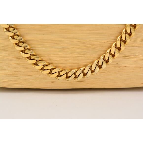Givenchy Vintage Cuban Chain Necklace Unisex Gold Heavy Chunky Runway 37" Bin3D - Picture 10 of 12